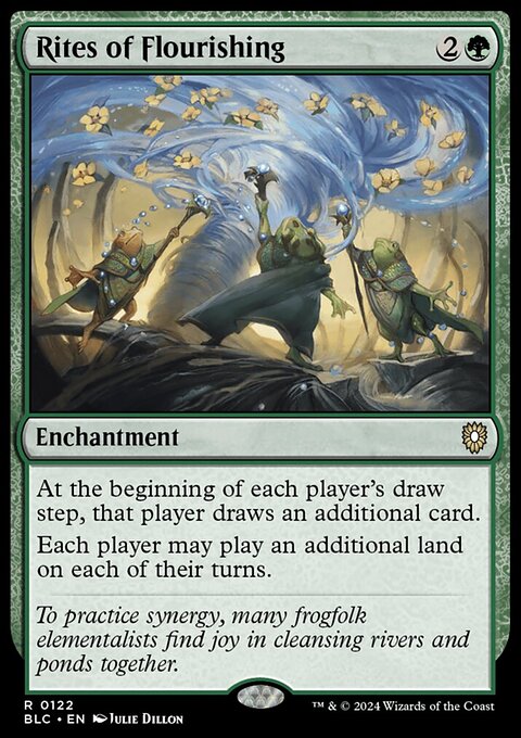 Rites of Flourishing, Bloomburrow Commander #122, Magic: The Gathering card