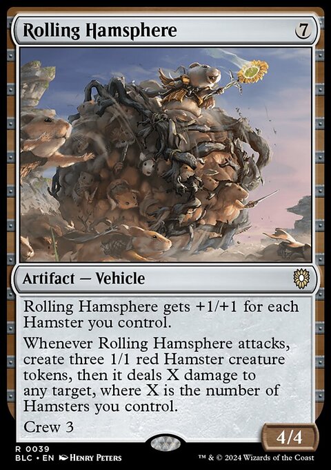 Rolling Hamsphere, Bloomburrow Commander #39, Magic: The Gathering card