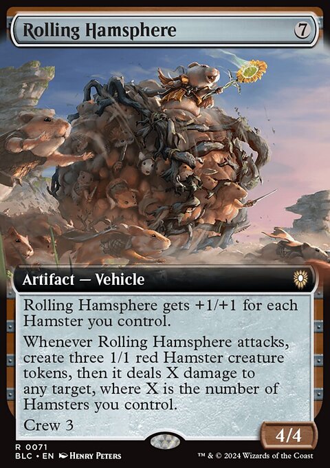 Rolling Hamsphere, Bloomburrow Commander #71, Magic: The Gathering card