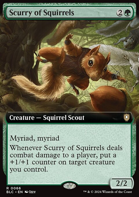 Scurry of Squirrels, Bloomburrow Commander #66, Magic: The Gathering card