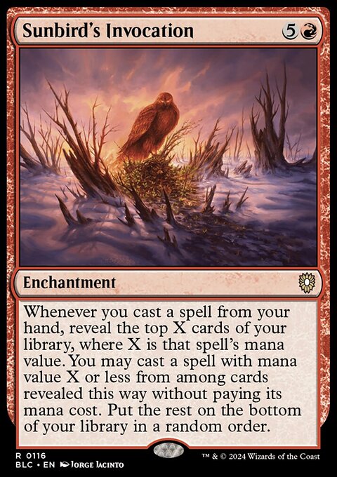 Sunbird's Invocation, Bloomburrow Commander #116, Magic: The Gathering card