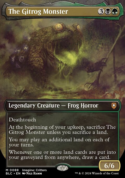 The Gitrog Monster, Bloomburrow Commander #88, Magic: The Gathering card