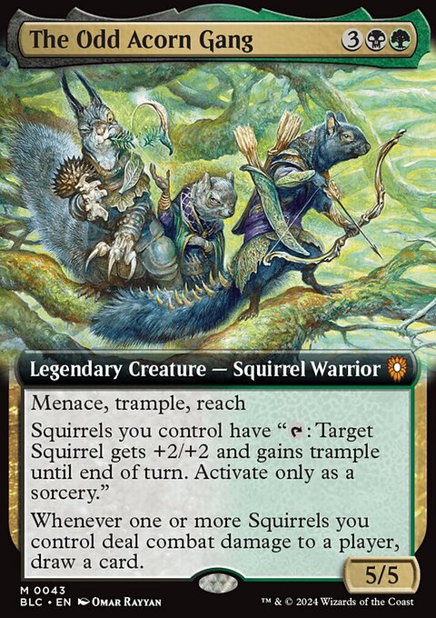 The Odd Acorn Gang, Bloomburrow Commander #43, Magic: The Gathering card