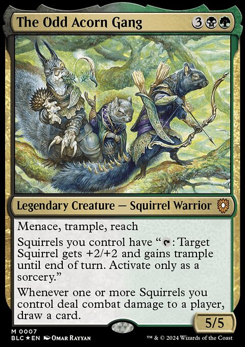 The Odd Acorn Gang, Bloomburrow Commander #7, Magic: The Gathering card