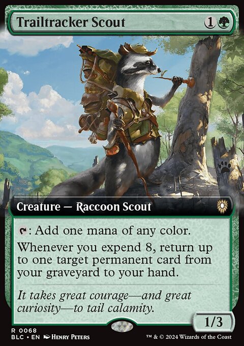 Trailtracker Scout, Bloomburrow Commander #68, Magic: The Gathering card