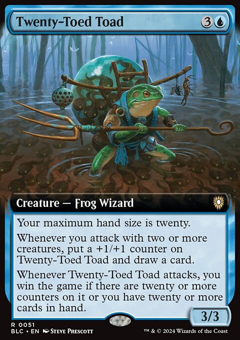 Twenty-Toed Toad, Bloomburrow Commander #51, Magic: The Gathering card