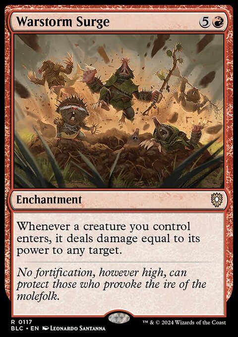 Warstorm Surge, Bloomburrow Commander #117, Magic: The Gathering card