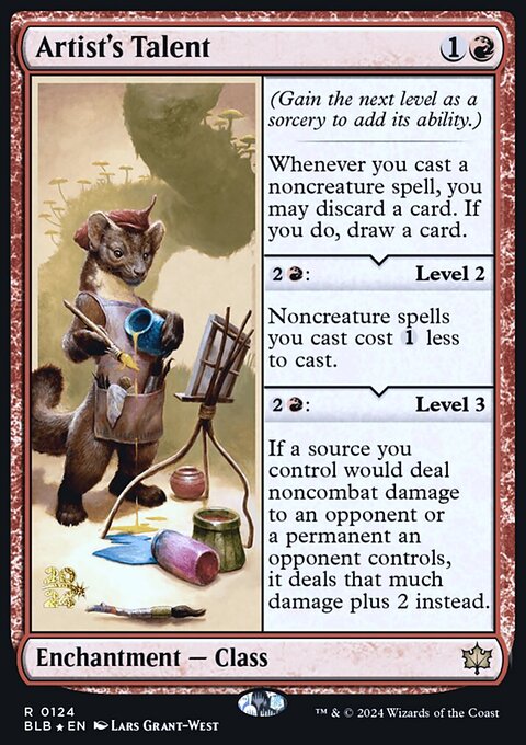 Artist's Talent, Bloomburrow Promos #124s, Magic: The Gathering card