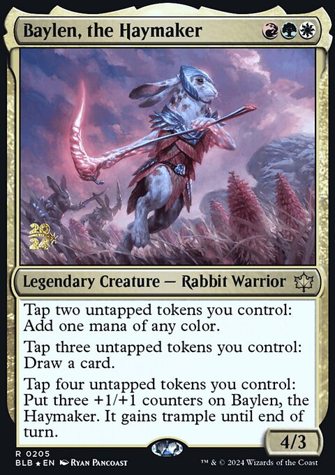 Baylen, the Haymaker, Bloomburrow Promos #205s, Magic: The Gathering card