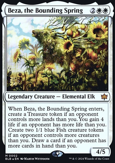 Beza, the Bounding Spring, Bloomburrow Promos #2s, Magic: The Gathering card