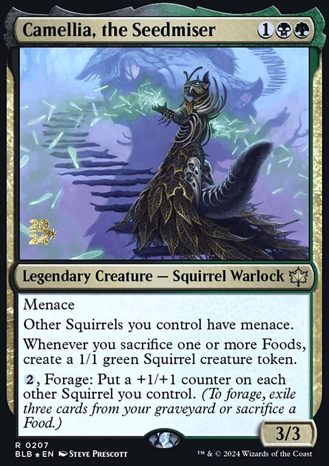 Camellia, the Seedmiser, Bloomburrow Promos #207s, Magic: The Gathering card