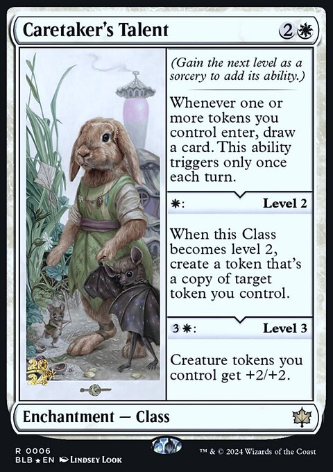 Caretaker's Talent, Bloomburrow Promos #6s, Magic: The Gathering card