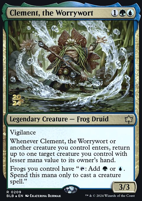 Clement, the Worrywort, Bloomburrow Promos #209s, Magic: The Gathering card