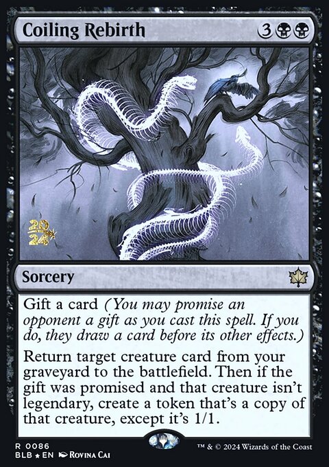Coiling Rebirth, Bloomburrow Promos #86s, Magic: The Gathering card