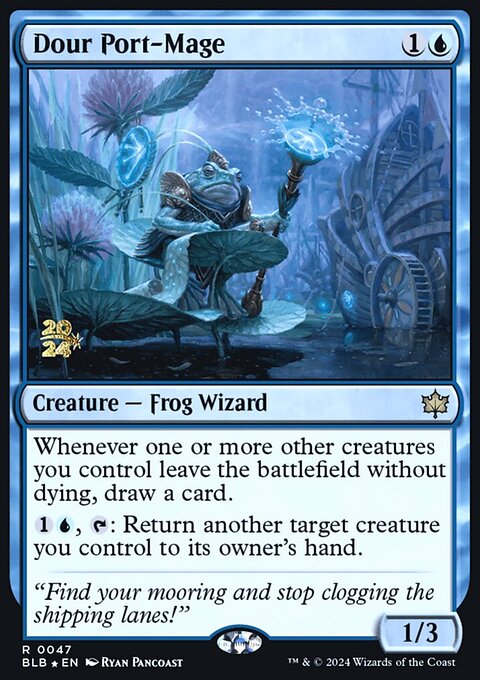 Dour Port-Mage, Bloomburrow Promos #47s, Magic: The Gathering card