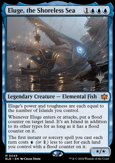 Eluge, the Shoreless Sea, Bloomburrow Promos #49p, Magic: The Gathering card