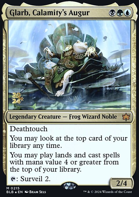 Glarb, Calamity's Augur, Bloomburrow Promos #215s, Magic: The Gathering card