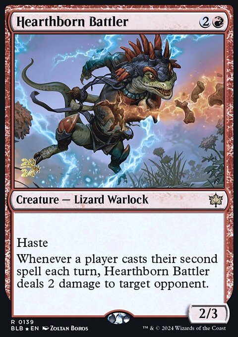 Hearthborn Battler, Bloomburrow Promos #139s, Magic: The Gathering card