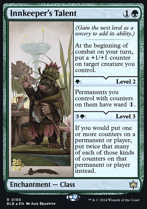 Innkeeper's Talent, Bloomburrow Promos #180s, Magic: The Gathering card