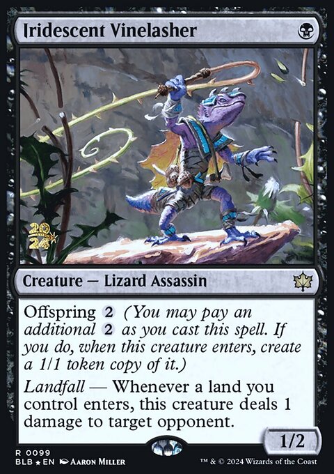 Iridescent Vinelasher, Bloomburrow Promos #99s, Magic: The Gathering card