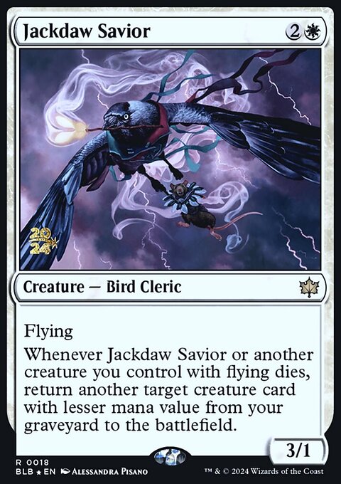 Jackdaw Savior, Bloomburrow Promos #18s, Magic: The Gathering card