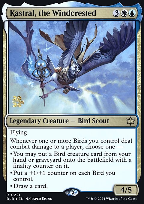 Kastral, the Windcrested, Bloomburrow Promos #221s, Magic: The Gathering card