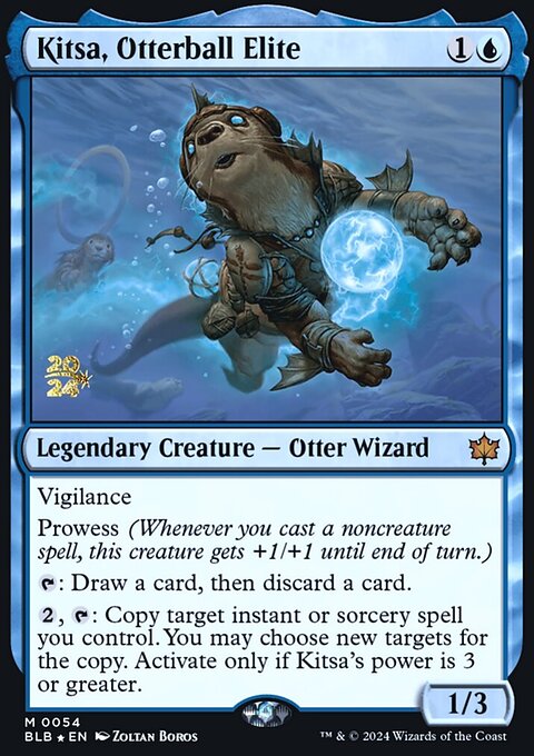 Kitsa, Otterball Elite, Bloomburrow Promos #54s, Magic: The Gathering card