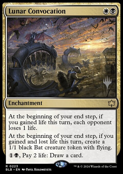 Lunar Convocation, Bloomburrow Promos #223p, Magic: The Gathering card