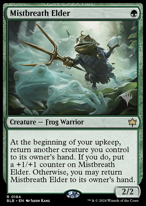 Mistbreath Elder, Bloomburrow Promos #184p, Magic: The Gathering card