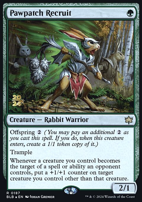 Pawpatch Recruit, Bloomburrow Promos #187s, Magic: The Gathering card