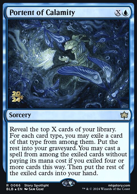 Portent of Calamity, Bloomburrow Promos #66s, Magic: The Gathering card
