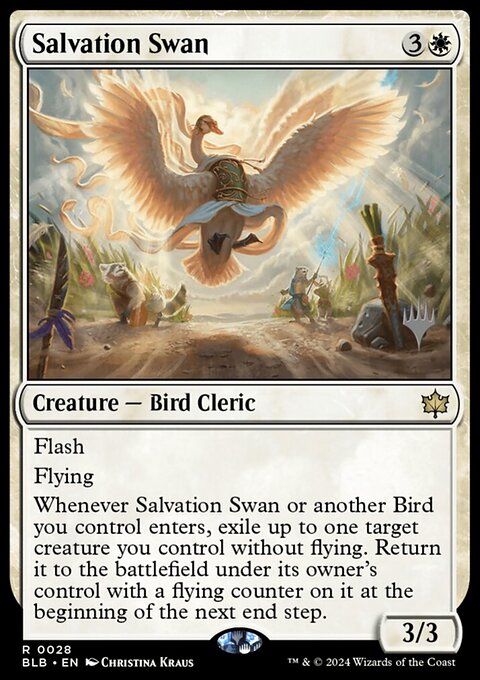 Salvation Swan, Bloomburrow Promos #28p, Magic: The Gathering card