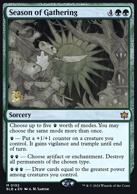 Season of Gathering, Bloomburrow Promos #192s, Magic: The Gathering card