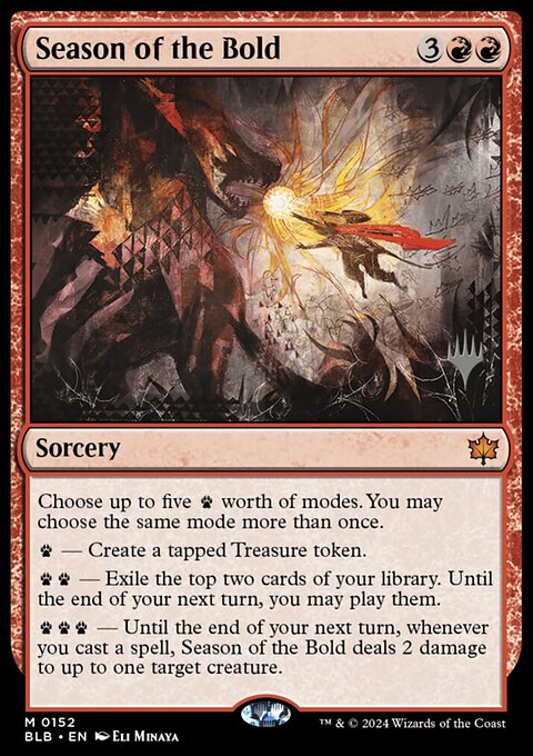 Season of the Bold, Bloomburrow Promos #152p, Magic: The Gathering card