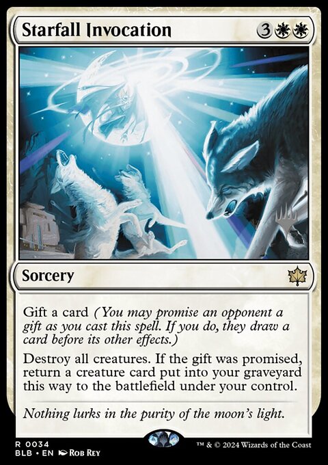 Starfall Invocation, Bloomburrow Promos #34p, Magic: The Gathering card