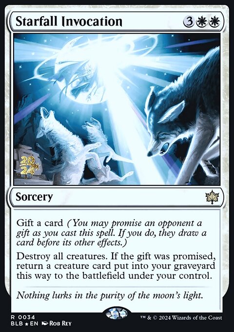 Starfall Invocation, Bloomburrow Promos #34s, Magic: The Gathering card