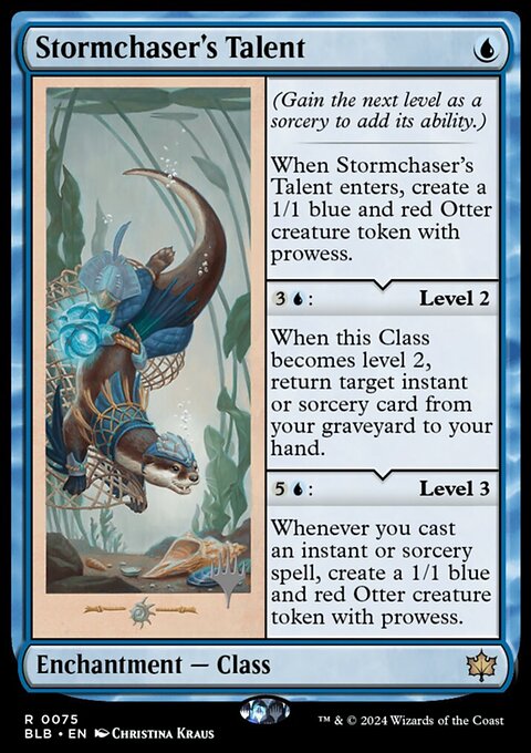Stormchaser's Talent, Bloomburrow Promos #75p, Magic: The Gathering card