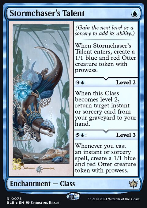 Stormchaser's Talent, Bloomburrow Promos #75s, Magic: The Gathering card