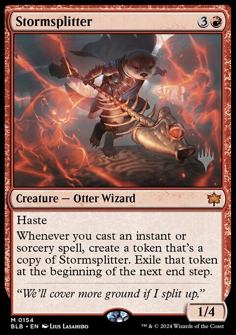 Stormsplitter, Bloomburrow Promos #154p, Magic: The Gathering card