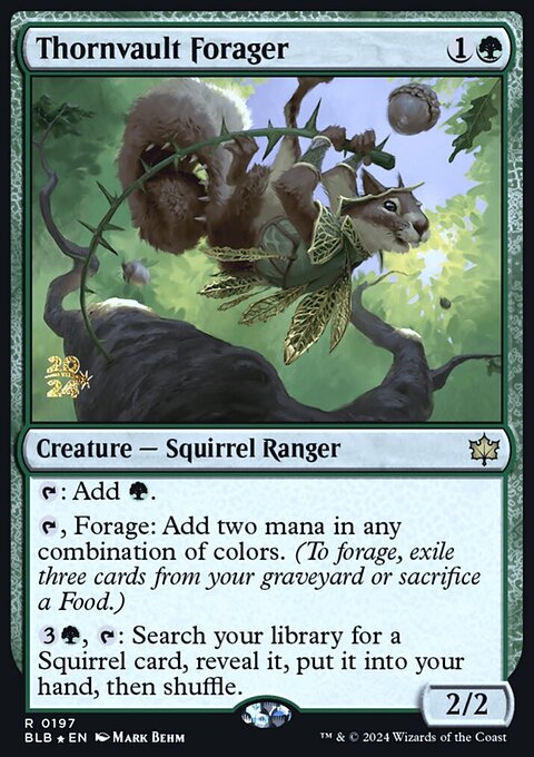 Thornvault Forager, Bloomburrow Promos #197s, Magic: The Gathering card