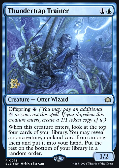 Thundertrap Trainer, Bloomburrow Promos #78s, Magic: The Gathering card