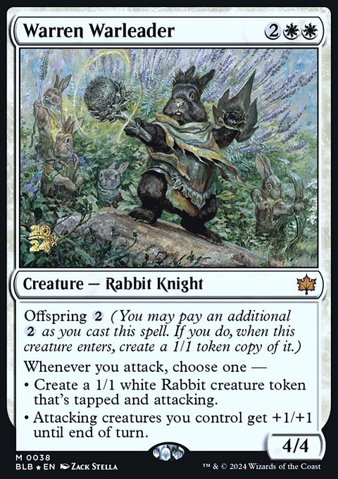 Warren Warleader, Bloomburrow Promos #38s, Magic: The Gathering card