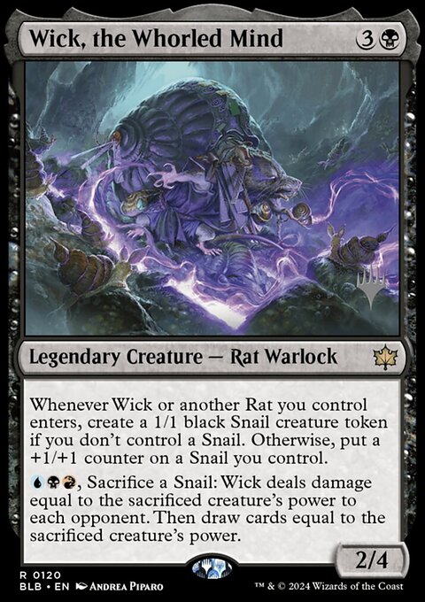 Wick, the Whorled Mind, Bloomburrow Promos #120p, Magic: The Gathering card