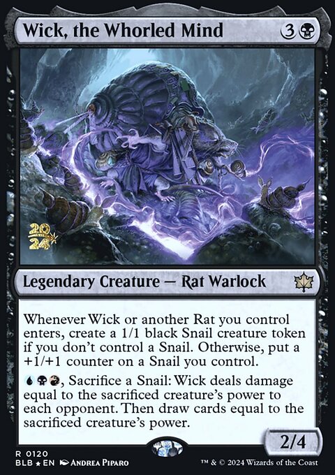 Wick, the Whorled Mind, Bloomburrow Promos #120s, Magic: The Gathering card