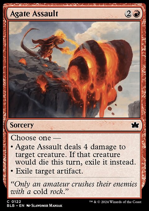 Agate Assault, Bloomburrow #122, Magic: The Gathering card
