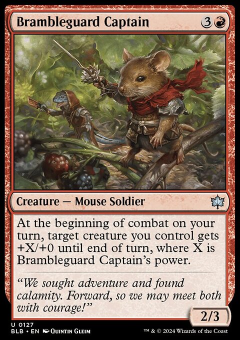 Brambleguard Captain, Bloomburrow #127, Magic: The Gathering card