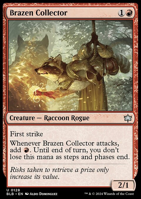 Brazen Collector, Bloomburrow #128, Magic: The Gathering card