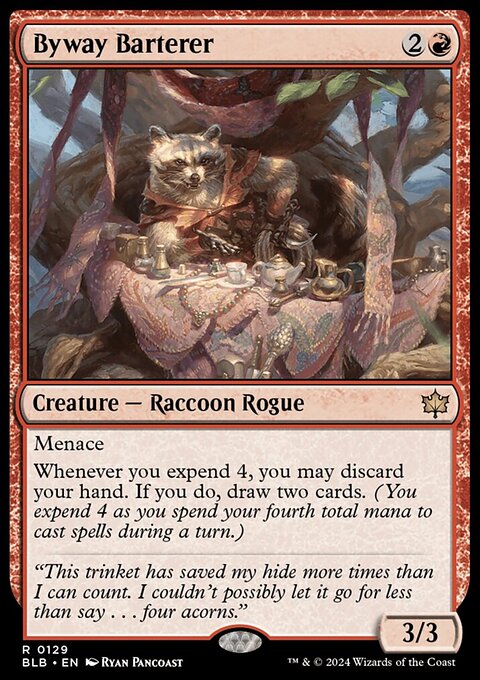 Byway Barterer, Bloomburrow #129, Magic: The Gathering card