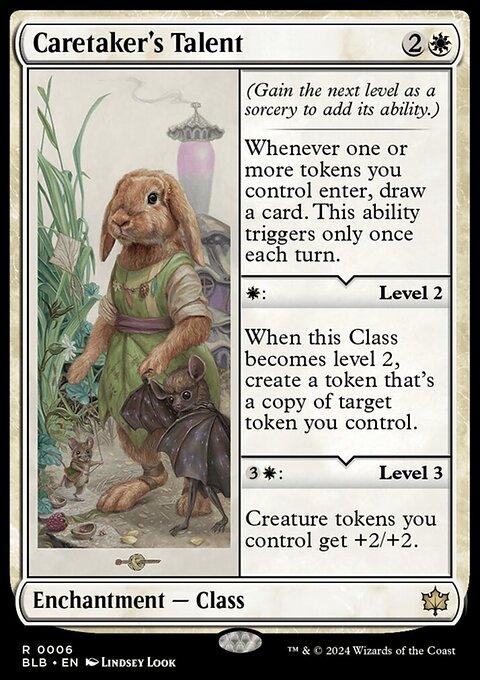 Caretaker's Talent, Bloomburrow #6, Magic: The Gathering card