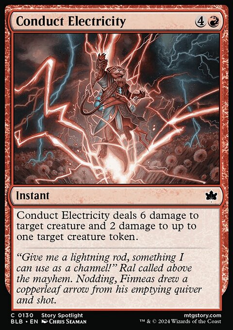 Conduct Electricity, Bloomburrow #130, Magic: The Gathering card